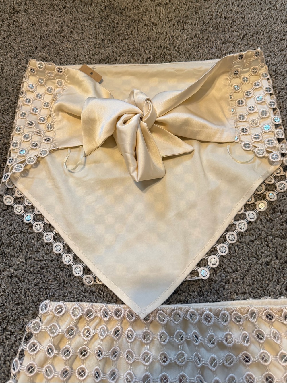 vestique White Eyelet Strapless Cutout Mini Dress - Picture 5 of 5